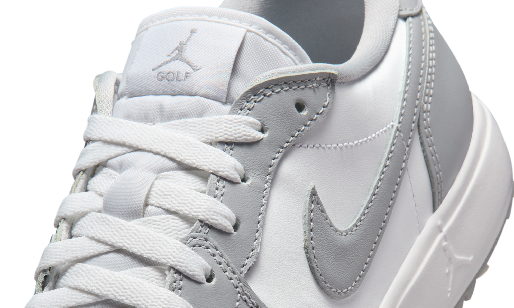 Air Jordan 1 Low Golf Spiked Wolf Grey White