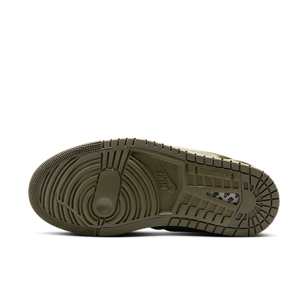 Air Jordan 1 Low Method of Make Satin Medium Olive, Medium Olive/Medium Olive (HF3969-201)