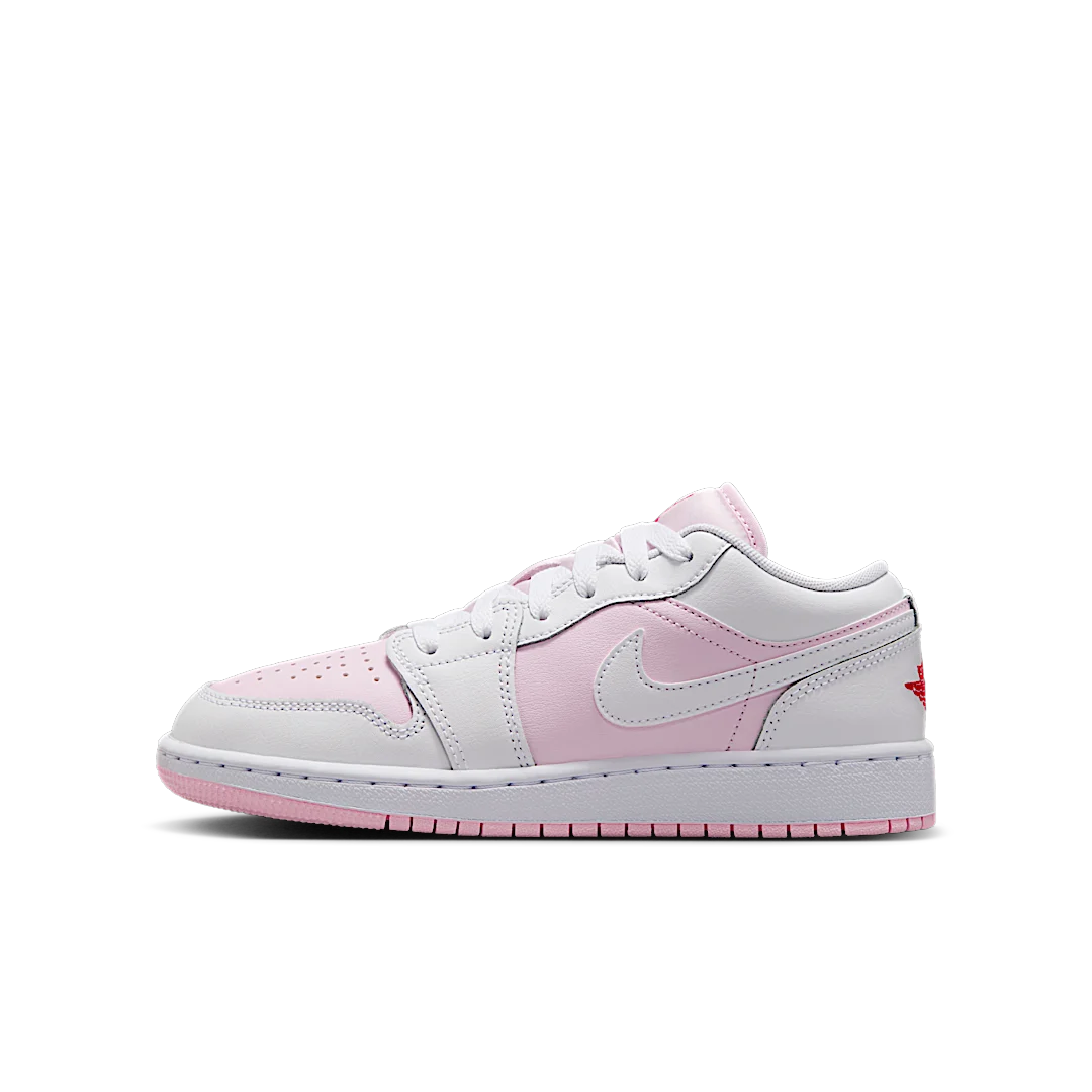 Air Jordan 1 Low Pink Foam Fire Red White, Pink Foam/Fire Red/White (553560-608)