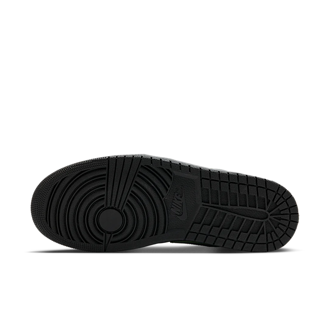 Air Jordan 1 Low SE Black Cat Mascot, Black/Vapor Green (HM3690-001)
