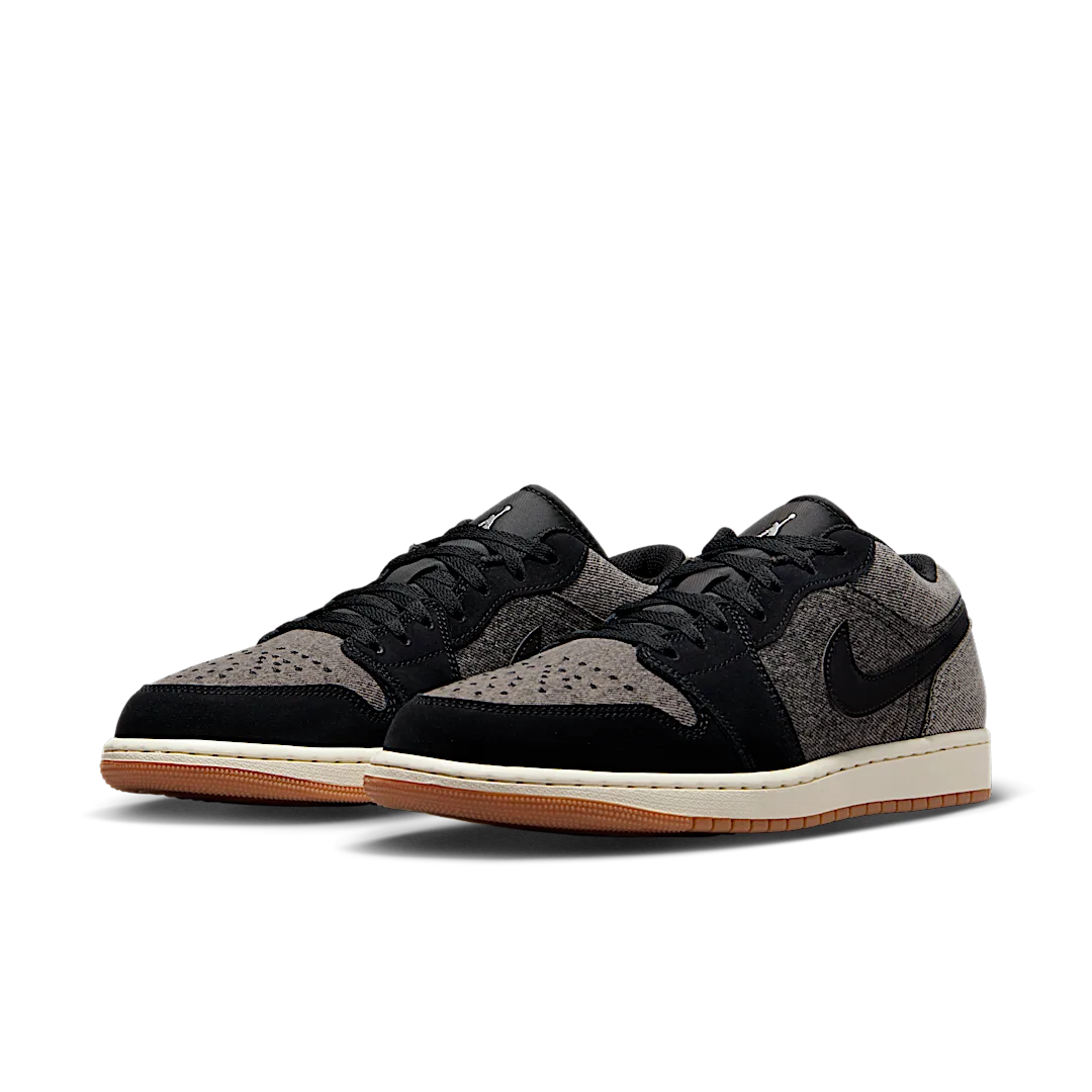 Air Jordan 1 Low SE Black Denim, Black/Light Smoke Grey/Sail/Black (HJ4360-001)