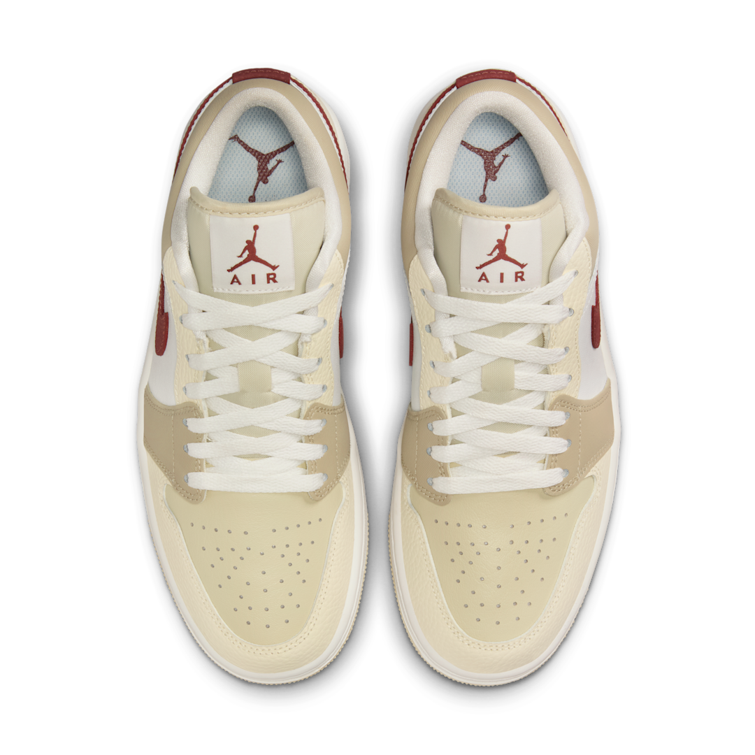 Air Jordan 1 Low SE Desert Khaki Red Sepia, Summit White/Desert Khaki/Light Khaki/Red Sepia (HV6530-100)