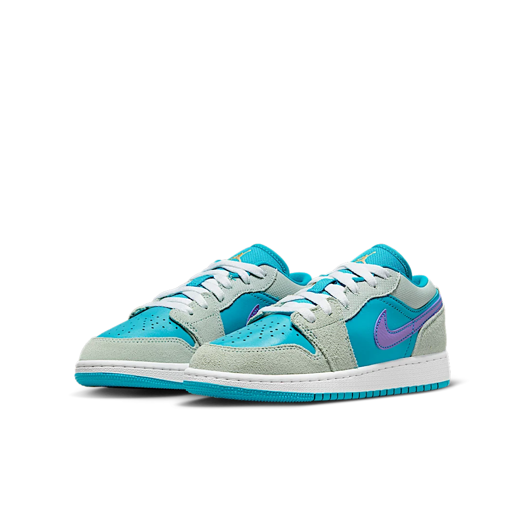 Air Jordan 1 Low SE Pistachio Frost Aquatone Psychic Purple Celestial Gold