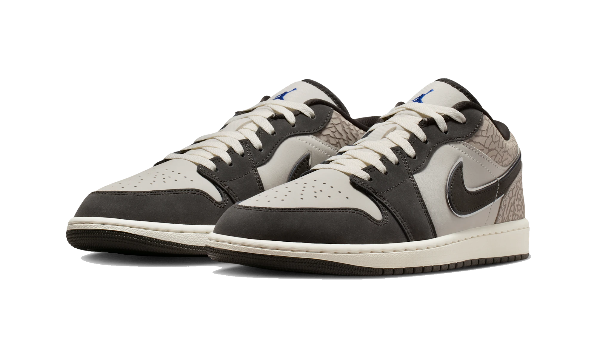 Air Jordan 1 Low SE Sail Deep Pewter Elephent Print