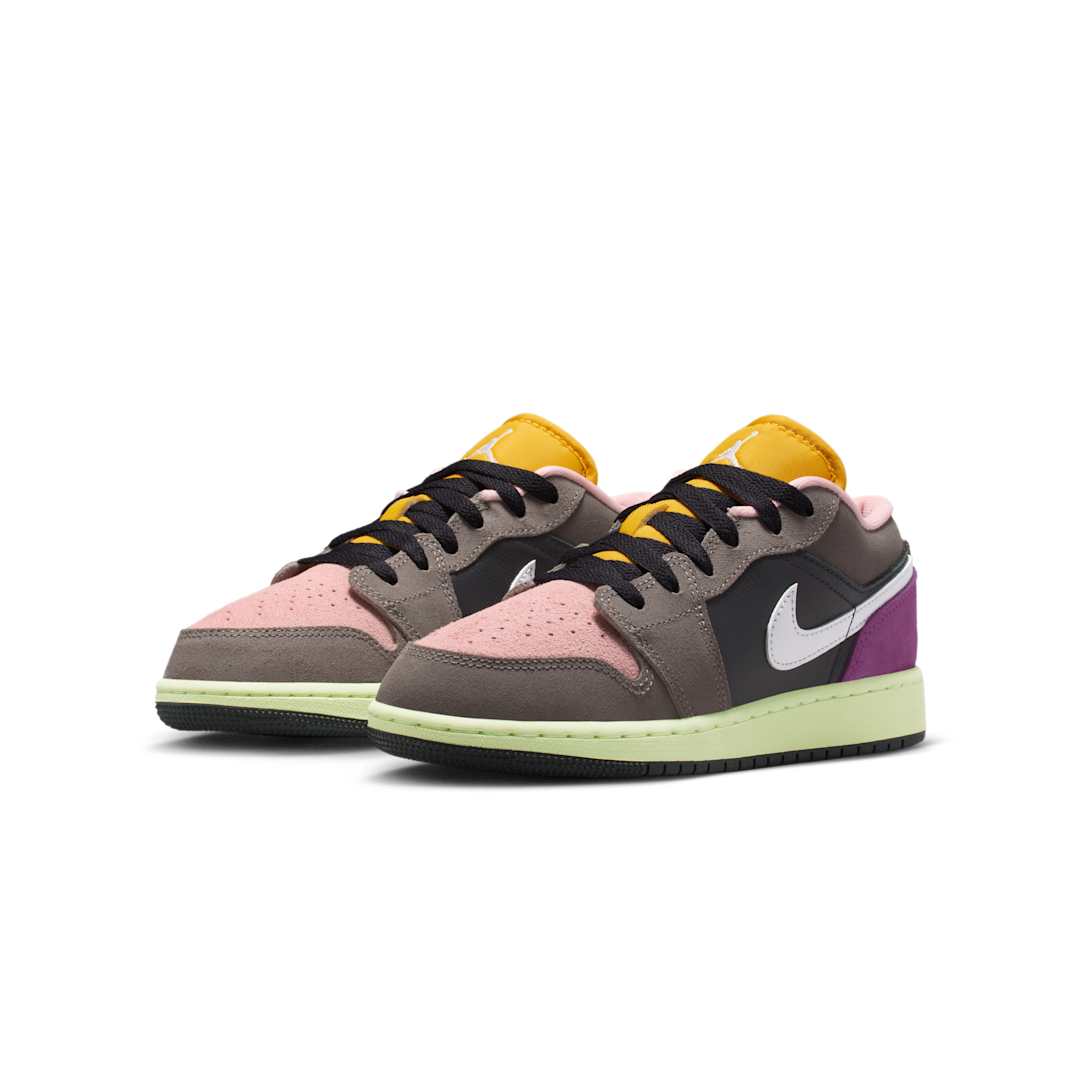 Air Jordan 1 Low SE Tokyo Bio Hack, Oil Grey/Cave Stone/Arctic Punch/White (HQ2021-005)