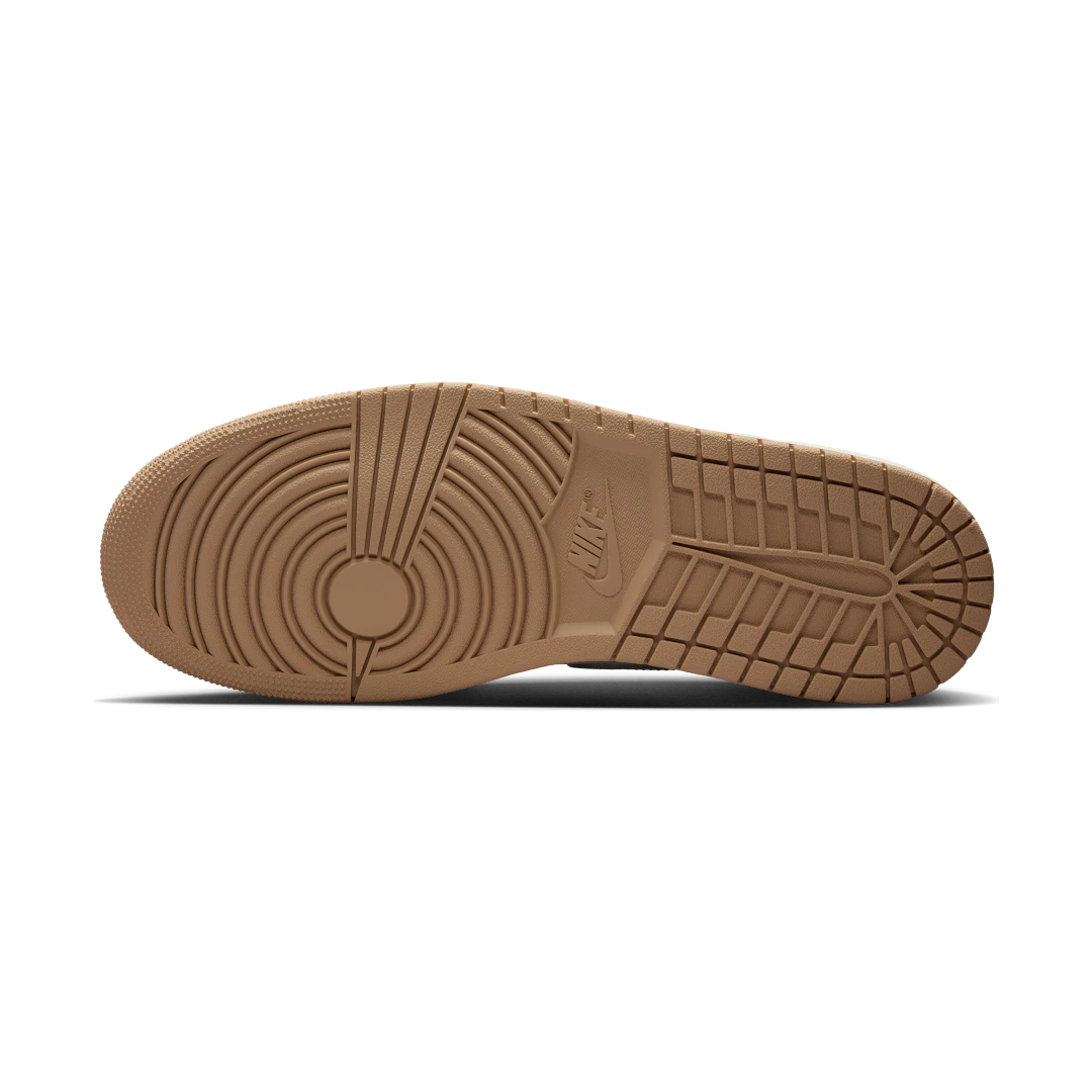 Air Jordan 1 Low Sail College Grey Rattan, Sail/College Grey/Hemp/Fire Red (553558-169)