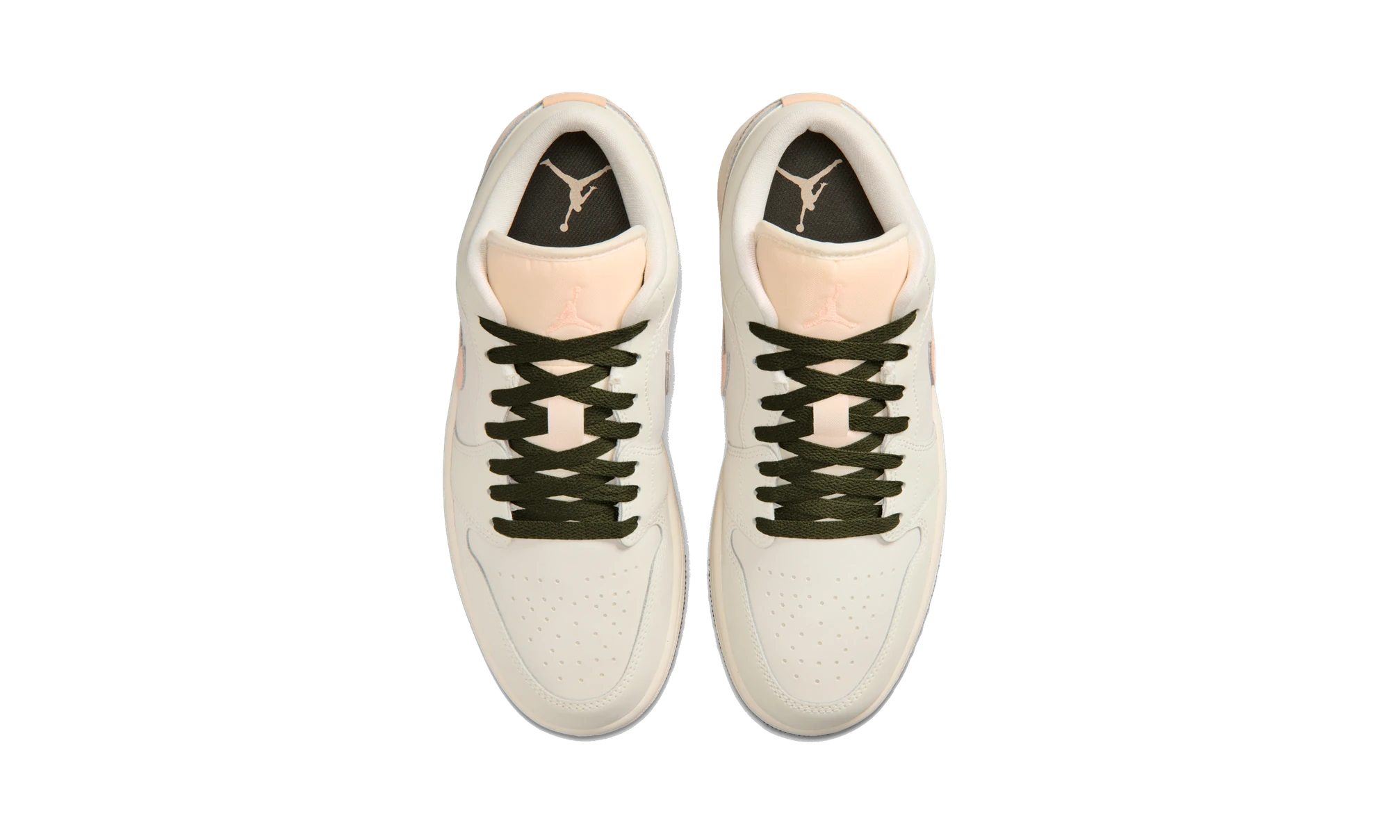 Air Jordan 1 Low Sail Crimson Tint Khaki