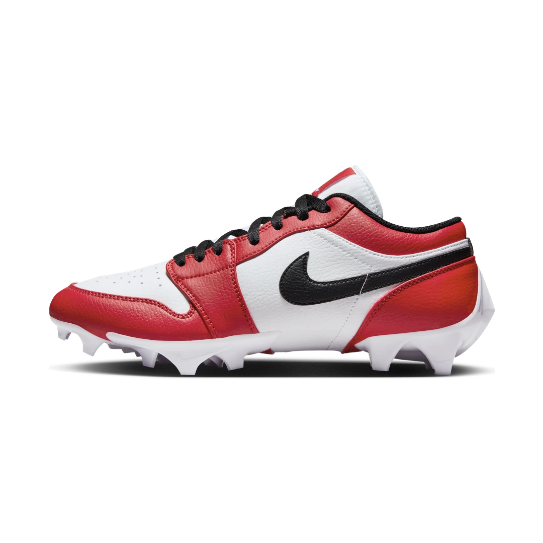 Air Jordan 1 Low TD Cleat Chicago (2023), White/Black-University Red (FJ6245-106)