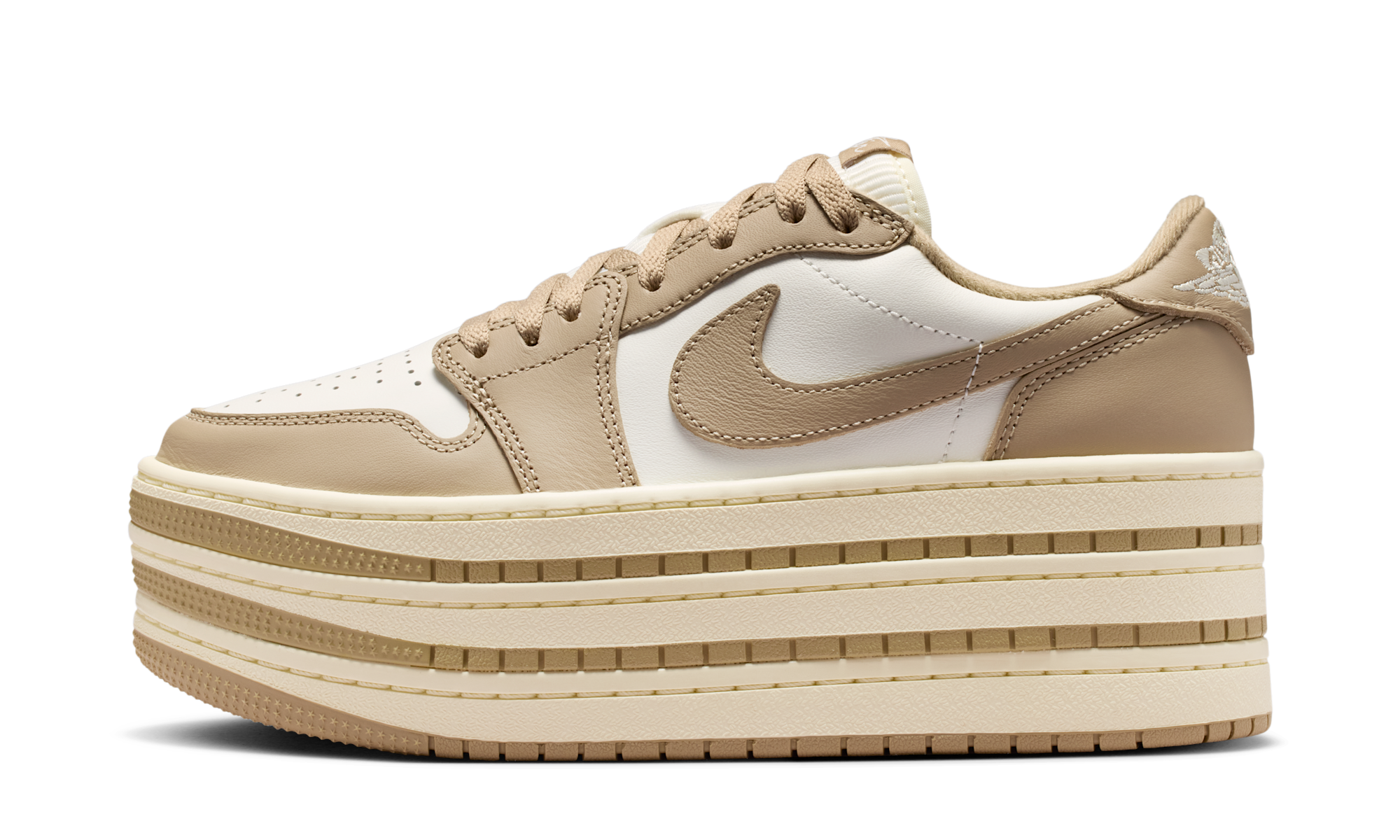 Air Jordan 1 Low Triple Stack Khaki Sail