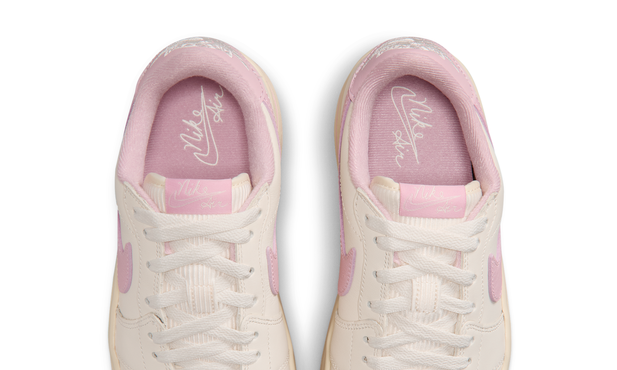 Air Jordan 1 Low Triple Stack Pale Ivory Iced Carmine