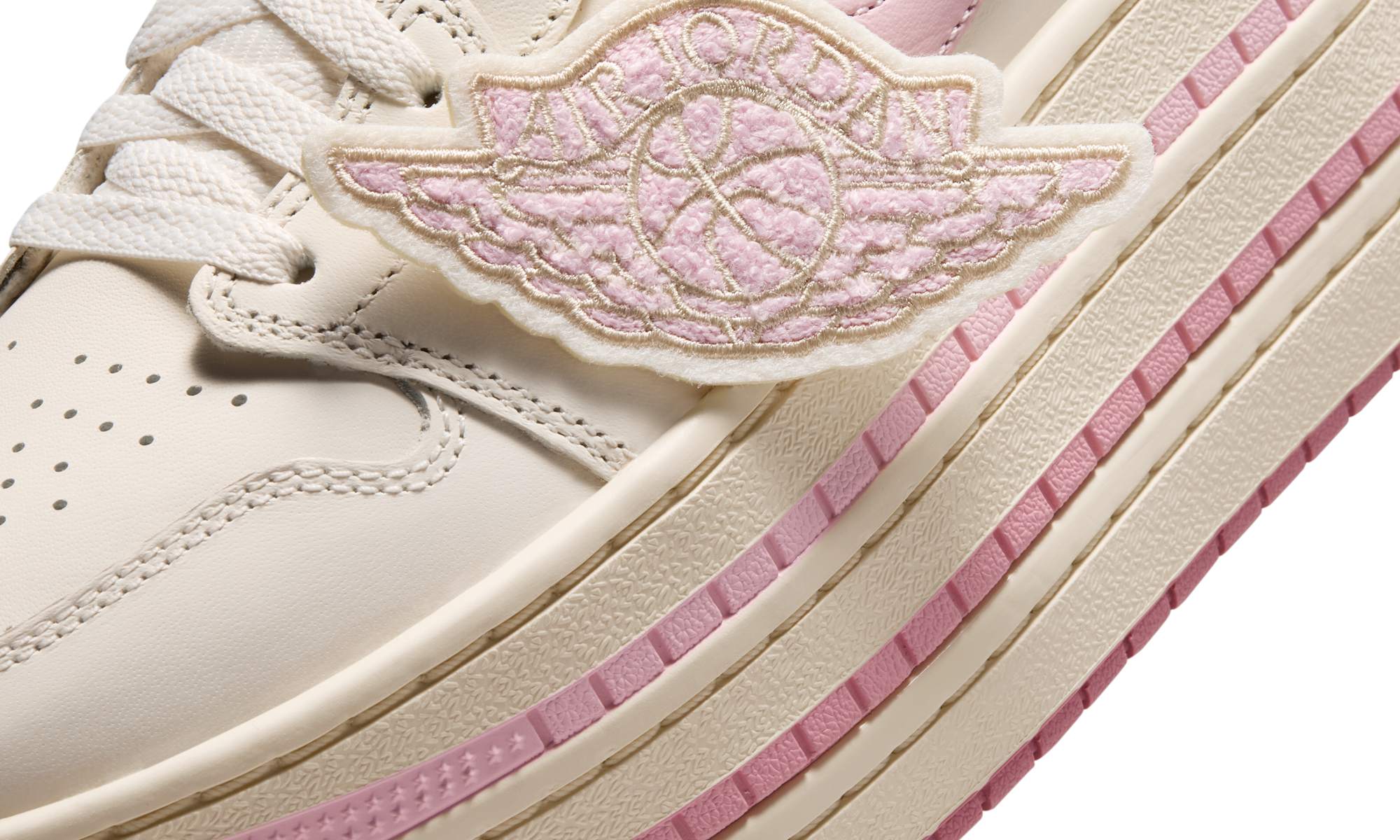 Air Jordan 1 Low Triple Stack Pale Ivory Iced Carmine