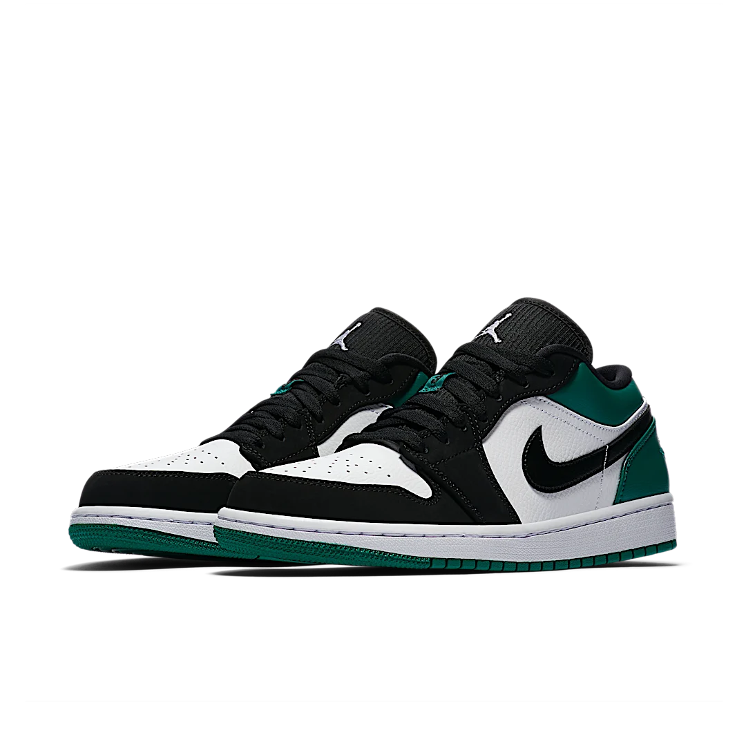 Air Jordan 1 Low White Black Mystic Green, White/Black-Mystic Green (553558-113)