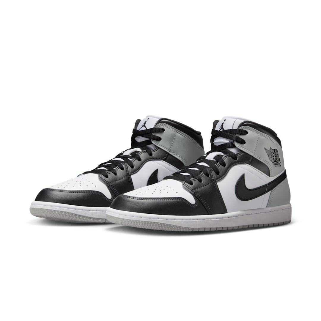 Air Jordan 1 Mid Barons, White/Light Smoke Grey/Black (DQ8426-101)