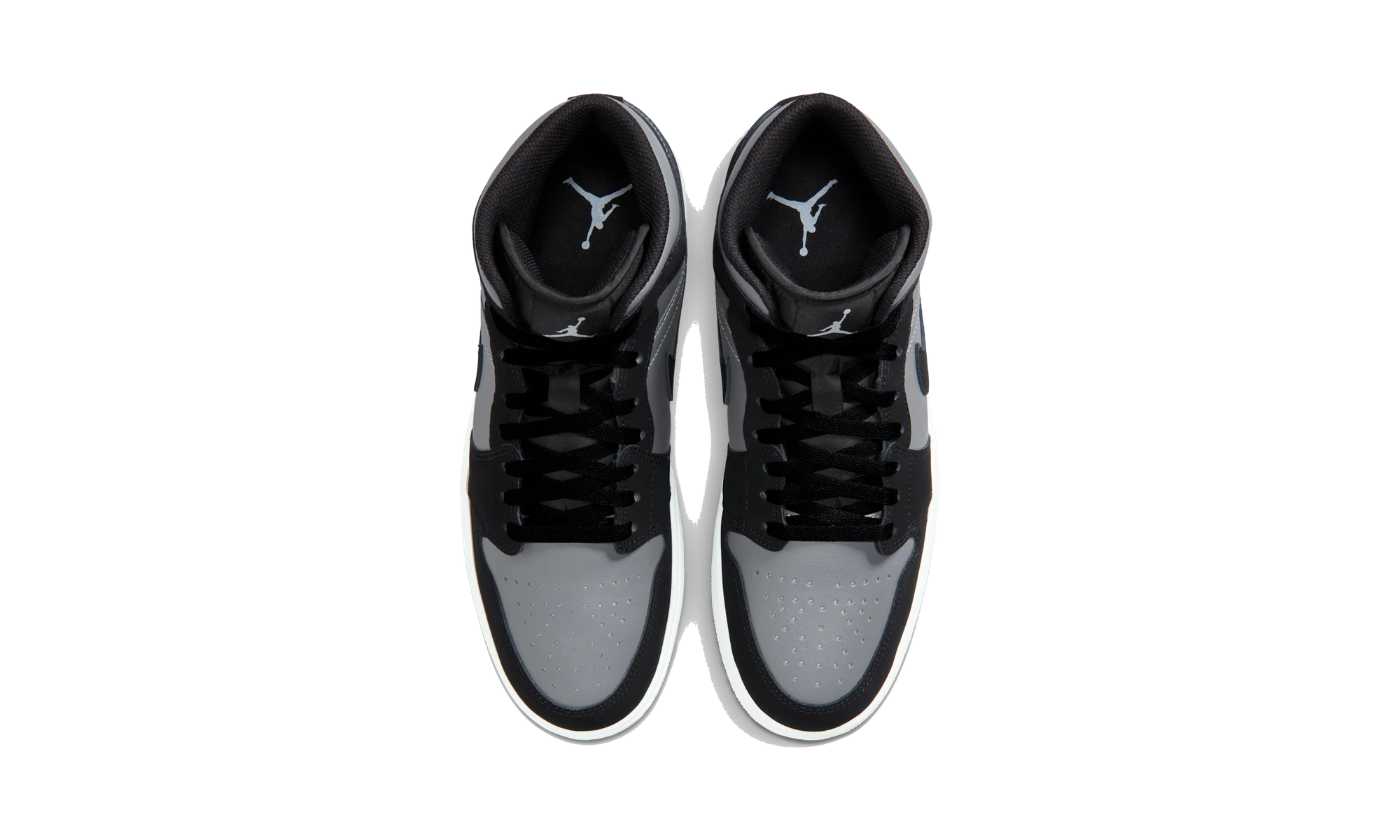Air Jordan 1 Mid Black Cool Grey Light Armoury Blue