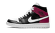Air Jordan 1 Mid Black Noble Red