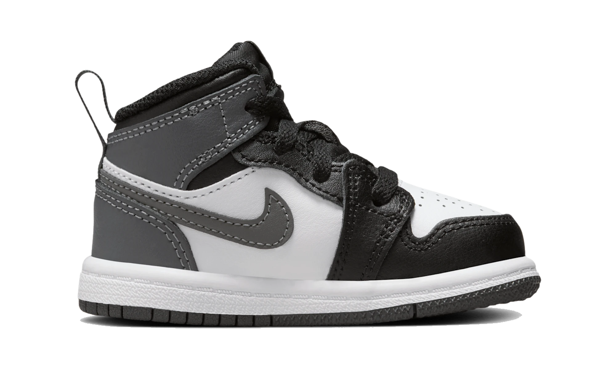 Air Jordan 1 Mid Black White Iron Grey (TD)