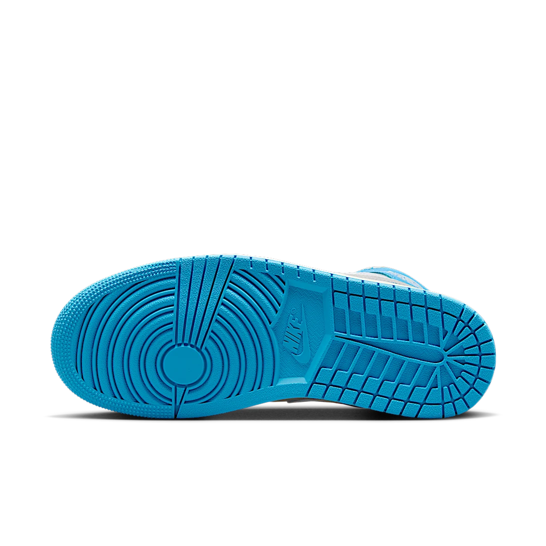 Air Jordan 1 Mid Dark Powder Blue White Sail Neutral Grey, Dark Powder Blue/White/Sail/Neutral Grey (BQ6472-400)