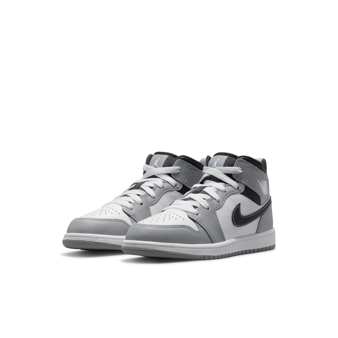 Air Jordan 1 Mid Light Smoke Grey (2022) (PS), Light Smoke Grey/Anthracite/White (640734-078)