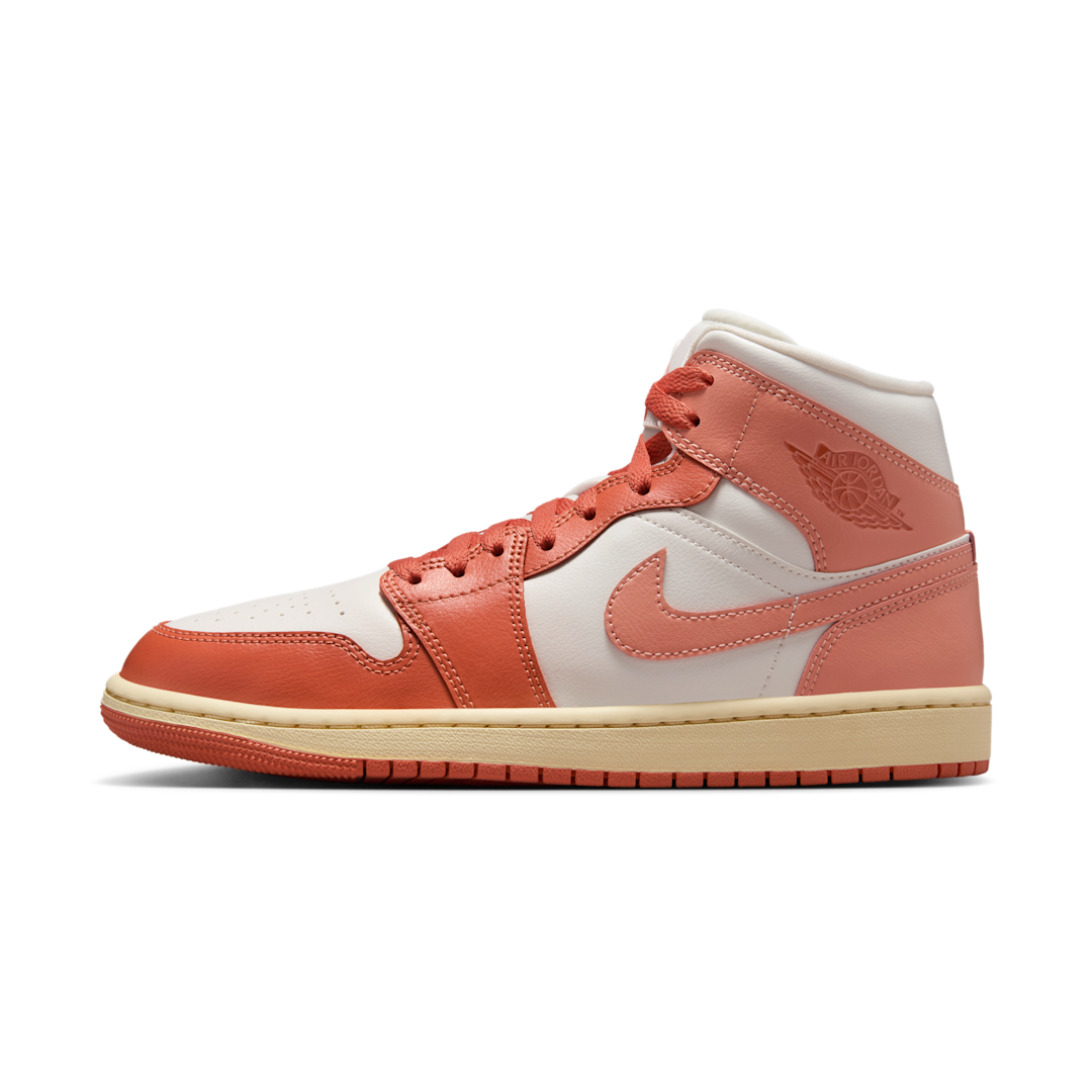 Air Jordan 1 Mid Madder Root, Sail/Madder Root/Muslin/Light Madder Root (BQ6472-180)