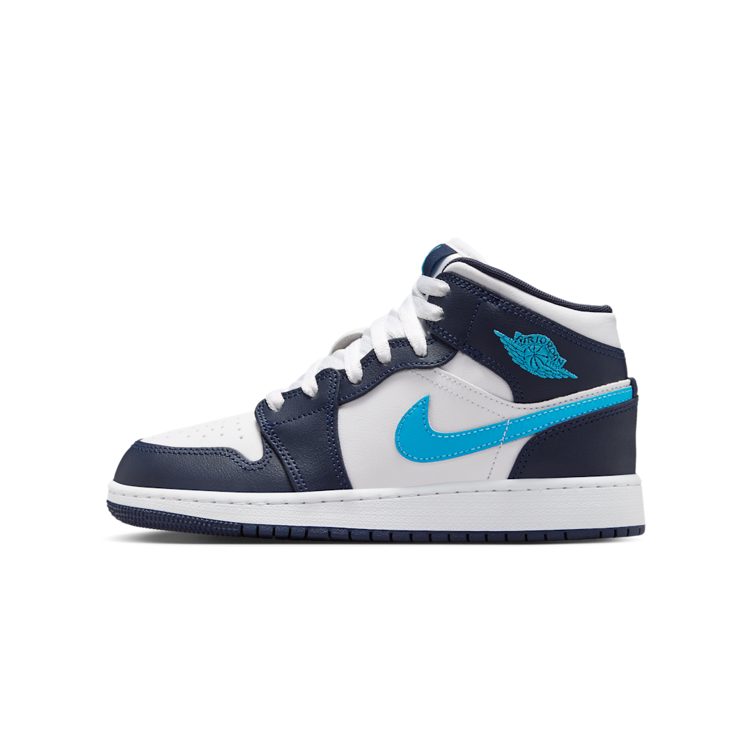 Air Jordan 1 Mid Obsidian Dark Powder Blue