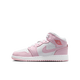Air Jordan 1 Mid Pink Foam Fire Red