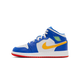 Air Jordan 1 Mid Racer Blue Red Gold
