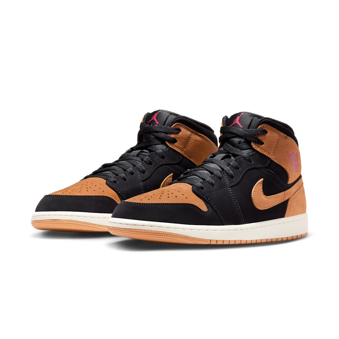 Air Jordan 1 Mid SE Black Flax