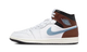Air Jordan 1 Mid SE White Brown Blue Grey