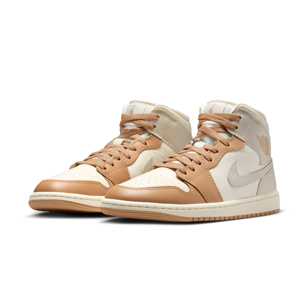Air Jordan 1 Mid Tan Toe