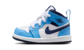 Air Jordan 1 Mid University Blue Midnight Navy (TD)