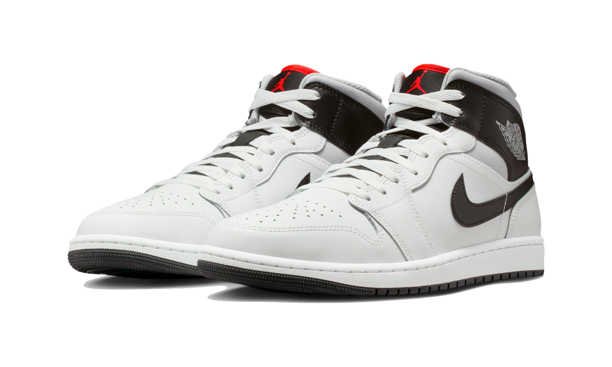 Air Jordan 1 Mid White Neutral Grey Infrared