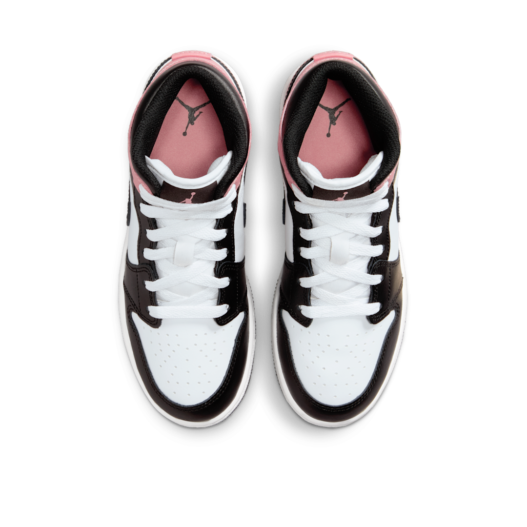 Air Jordan 1 Mid White Rust Pink Black, White/Rust Pink/Black (DQ8423-100)