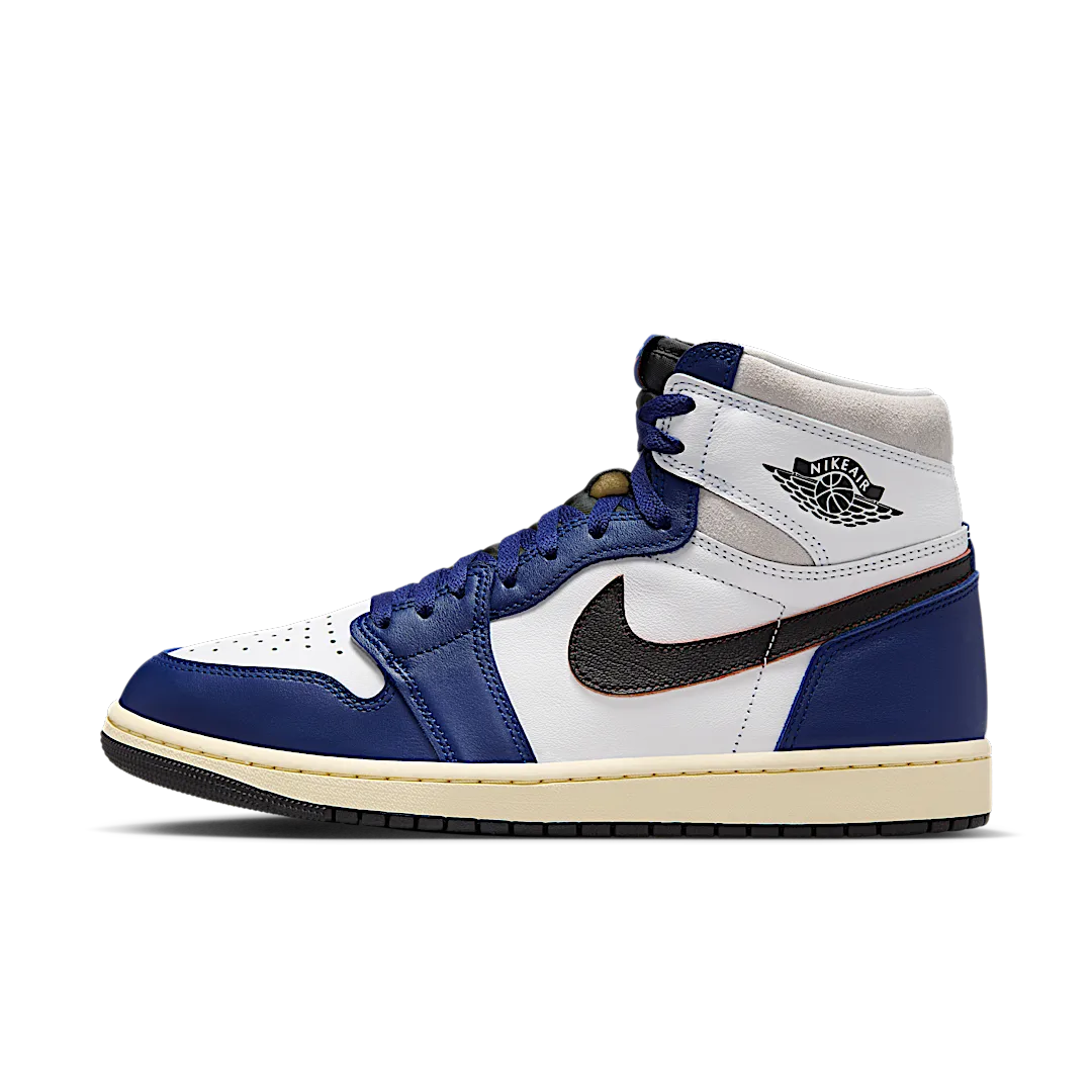 Air Jordan 1 Retro High OG Rare Air, White/Black-Neutral Grey-Deep Royal Blue-Muslin (DZ5485-100)