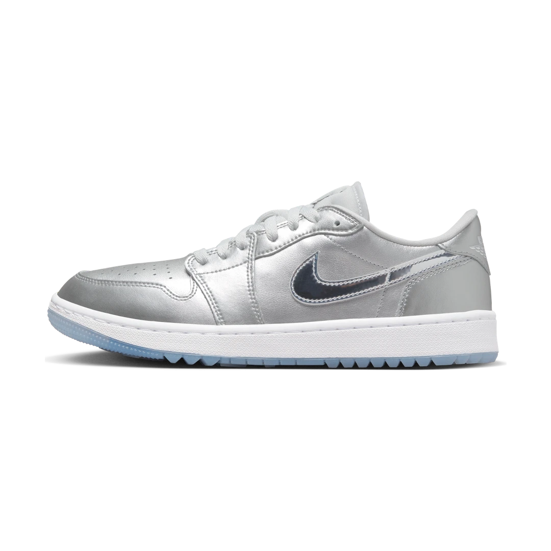 Air Jordan 1 Retro Low Golf Gift Giving Pack, Metallic Silver/Metallic Silver/Photon Dust/White (FD6848-001)