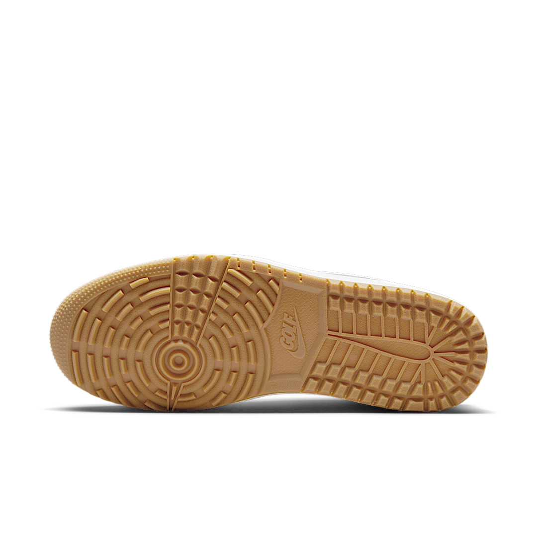 Air Jordan 1 Retro Low Golf White Gum, White/Pure Platinum/Gum Medium Brown (DD9315-111)