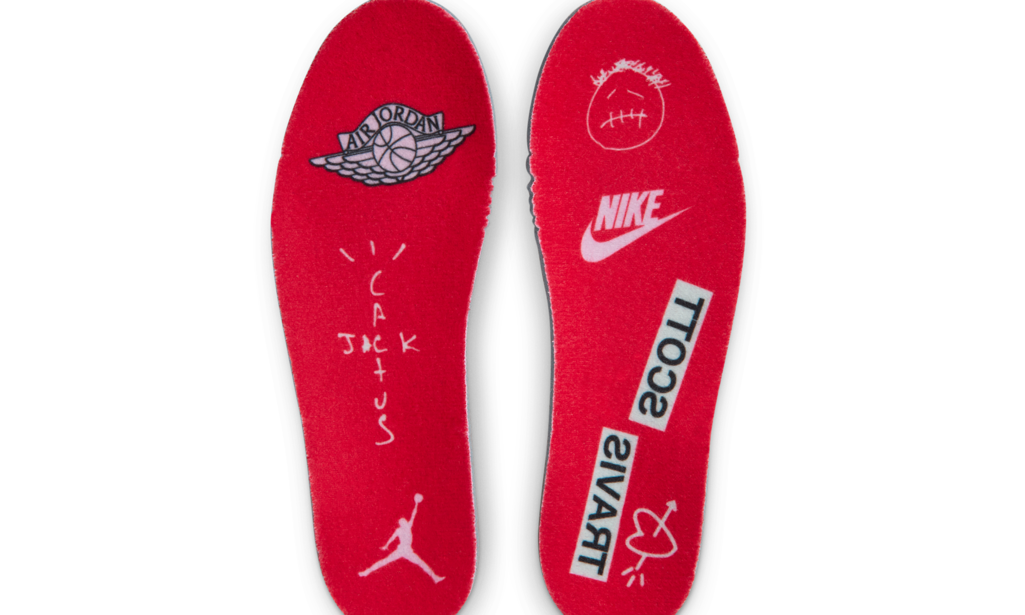 Air Jordan 1 Retro Low OG SP Travis Scott Sail Tropical Pink (PS)