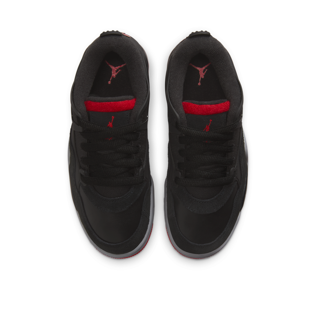 Air Jordan 4 RM Black Cement, Black/Wolf Grey/White/Varsity Red (FQ7938-061)