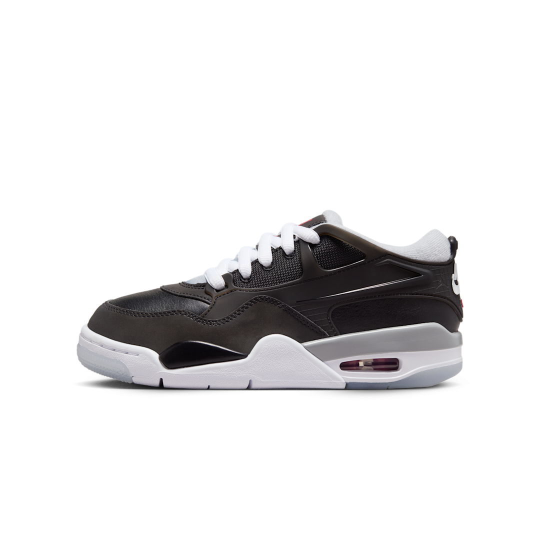 Air Jordan 4 RM Black Metallic, Black/Wolf Grey/White/Fire Red (HV5187-010)