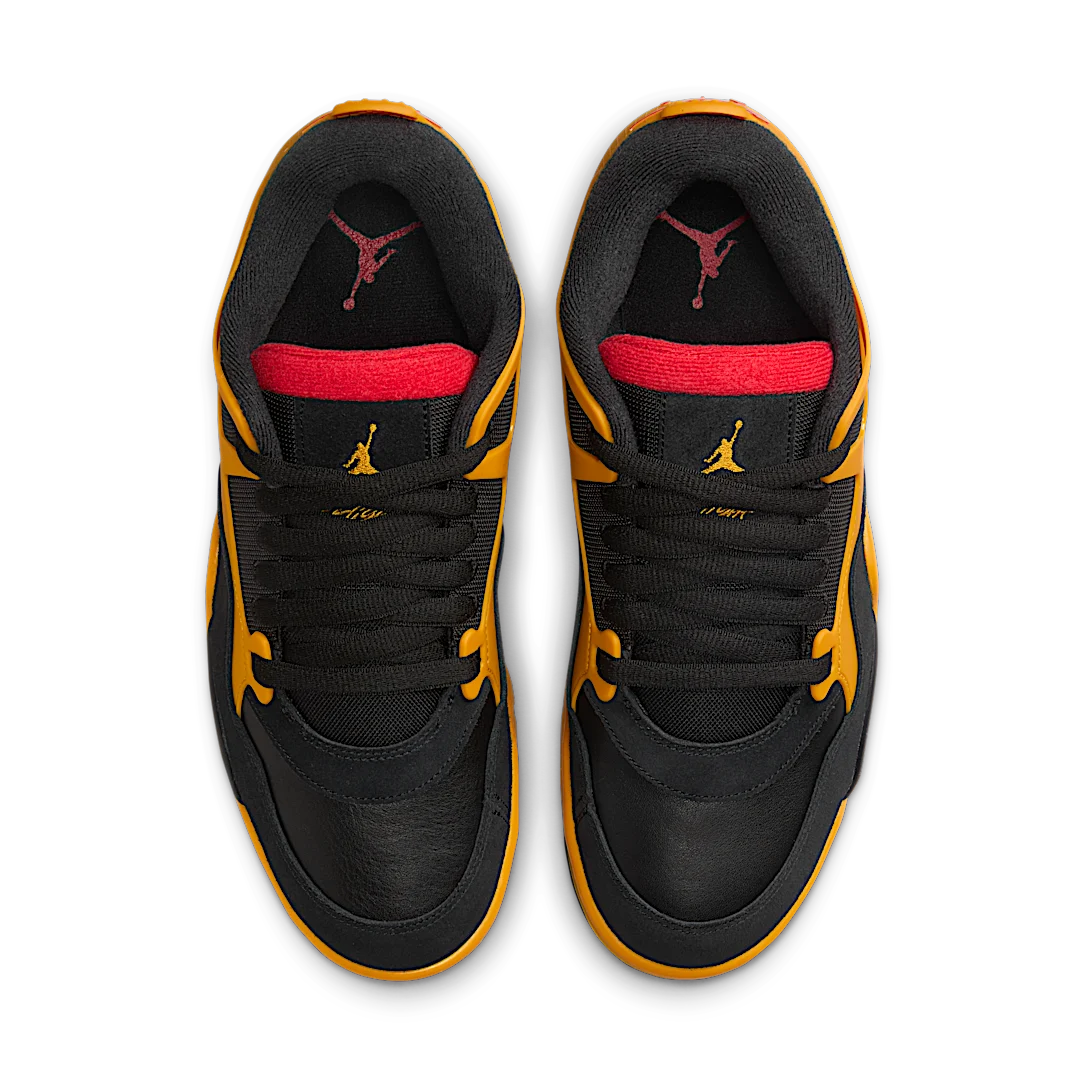 Air Jordan 4 RM Bruce Lee, Black/Comet Red-Del Sol (FQ7939-007)