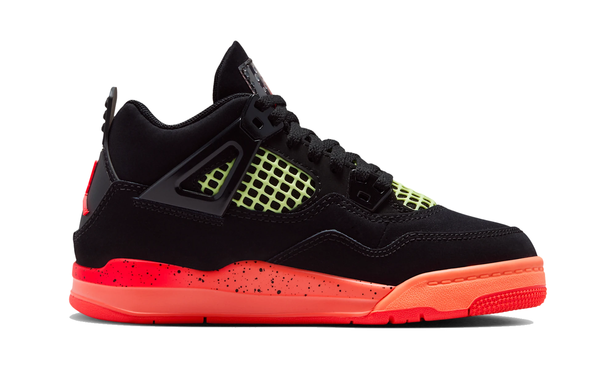 Air Jordan 4 Retro Black Infrared Barely Volt (PS)