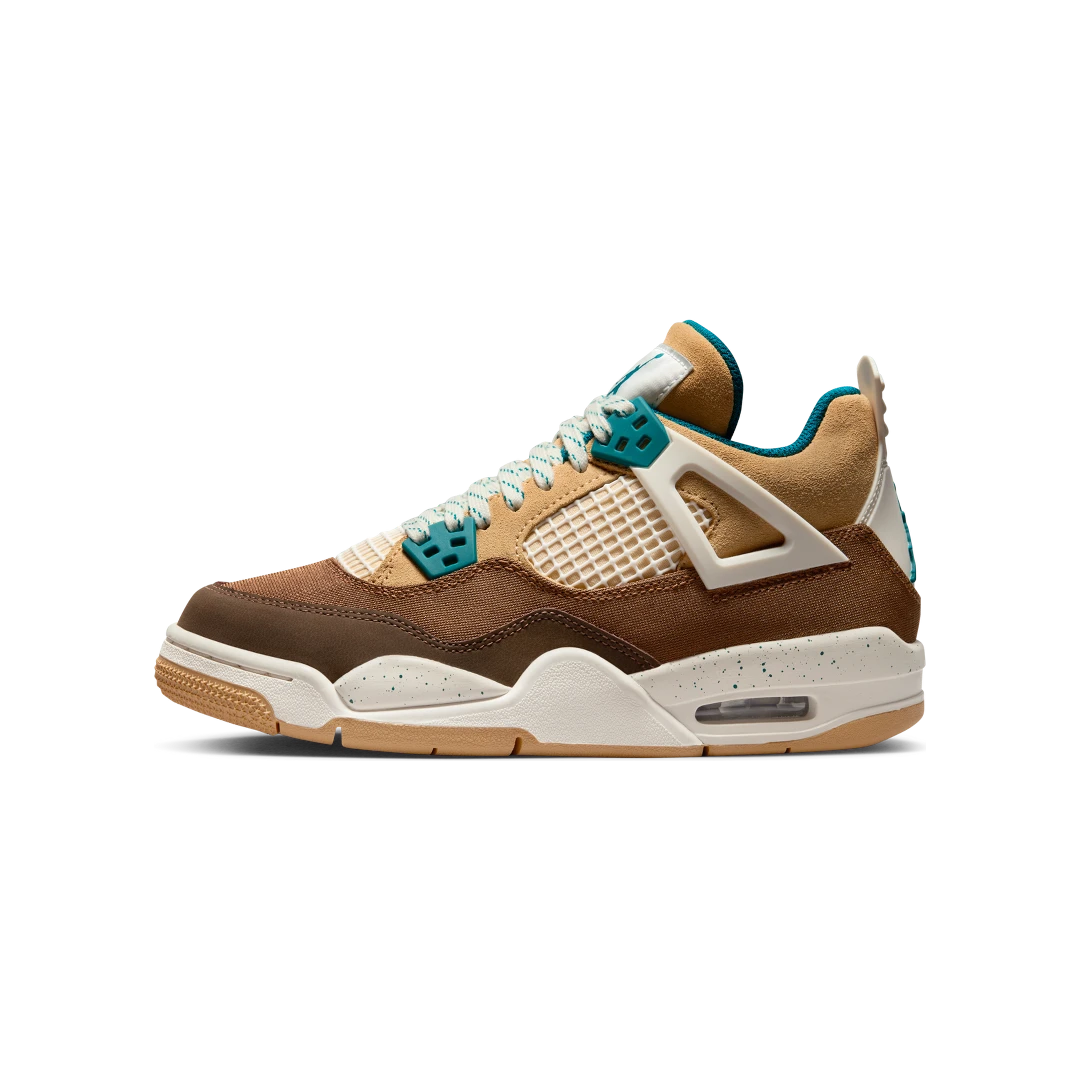 Air Jordan 4 Retro Cacao Wow, Cacao Wow/Geode Teal/Ale Brown/Twine/Sail/Luminous Green (FB2214-200)