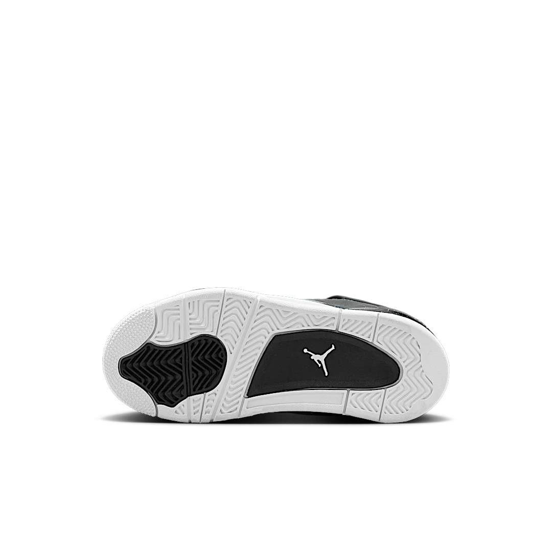 Air Jordan 4 Retro Fear (2024) (PS), Black/White/Anthracite/Black/Pure Platinum (FV4537-002)