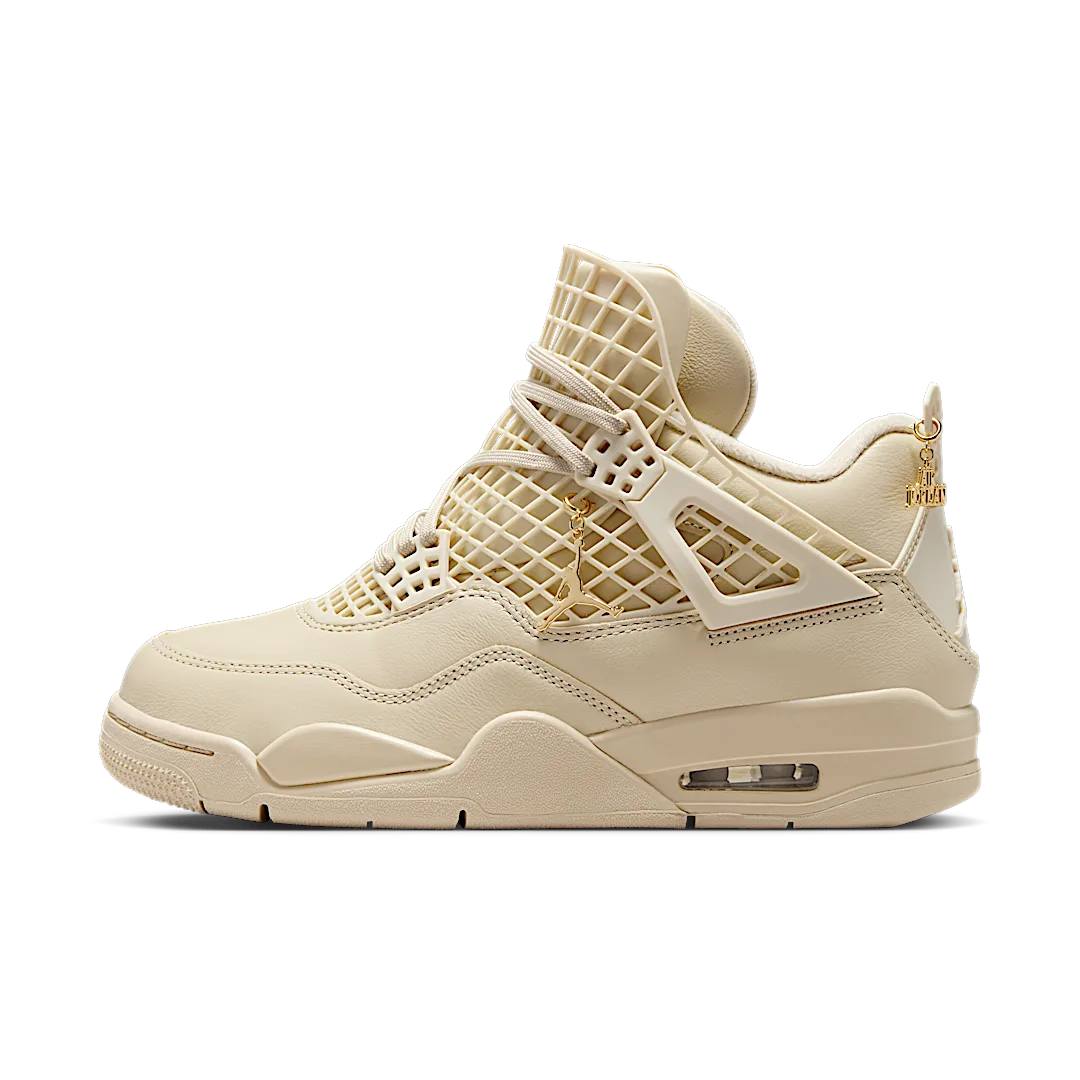 Air Jordan 4 Retro Net Rattan, Rattan/Rattan/Metallic Gold (FN7251-200)
