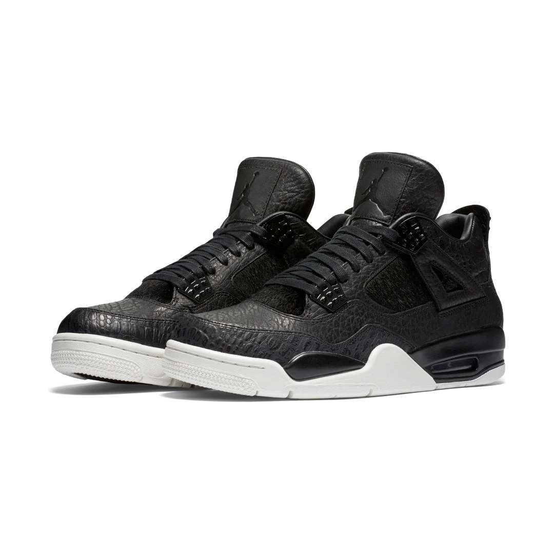 Air Jordan 4 Retro Pony Hair Black, Black/Sail-Black (819139-010)