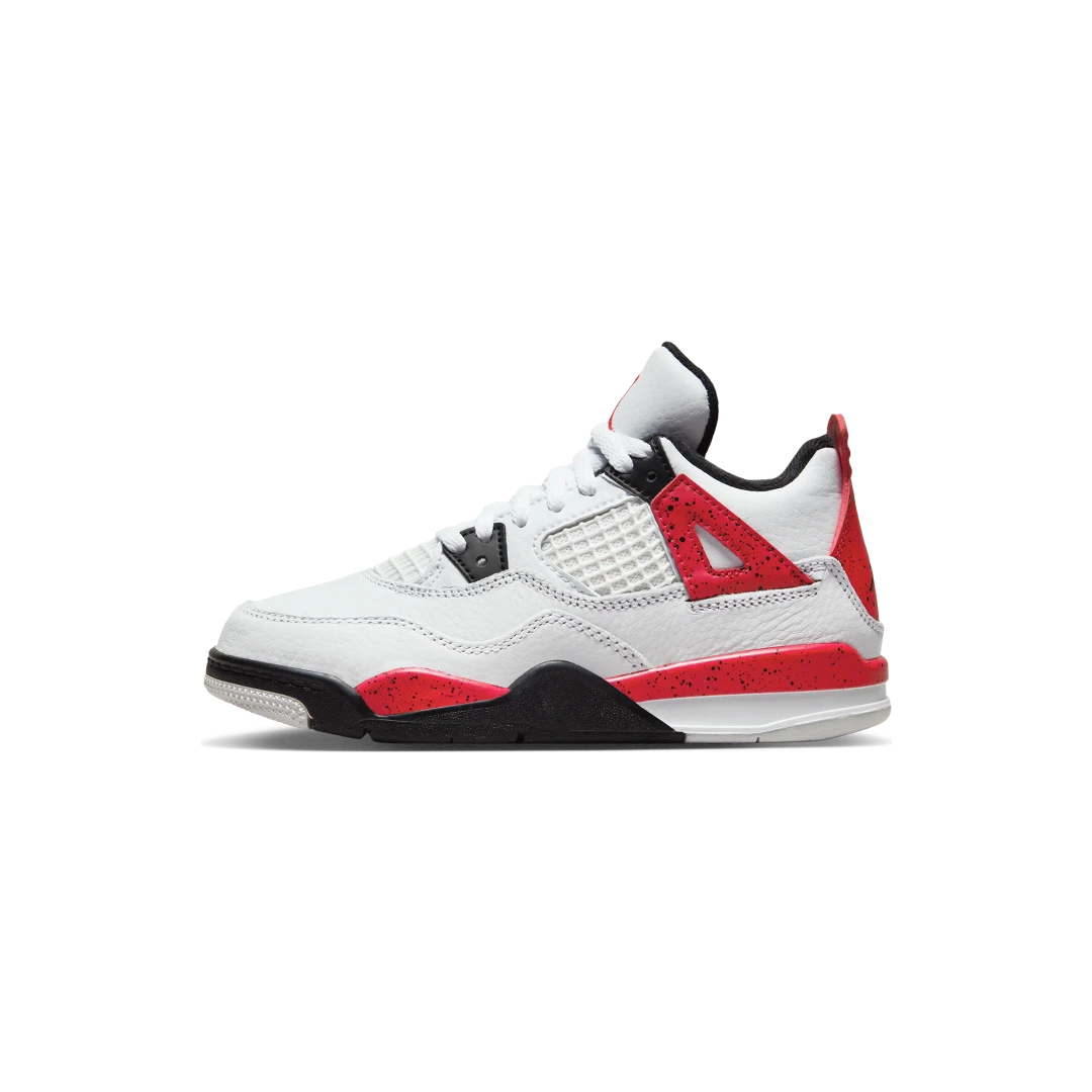 Air Jordan 4 Retro Red Cement (PS), White/Fire Red/Black/Neutral Grey (BQ7669-161)