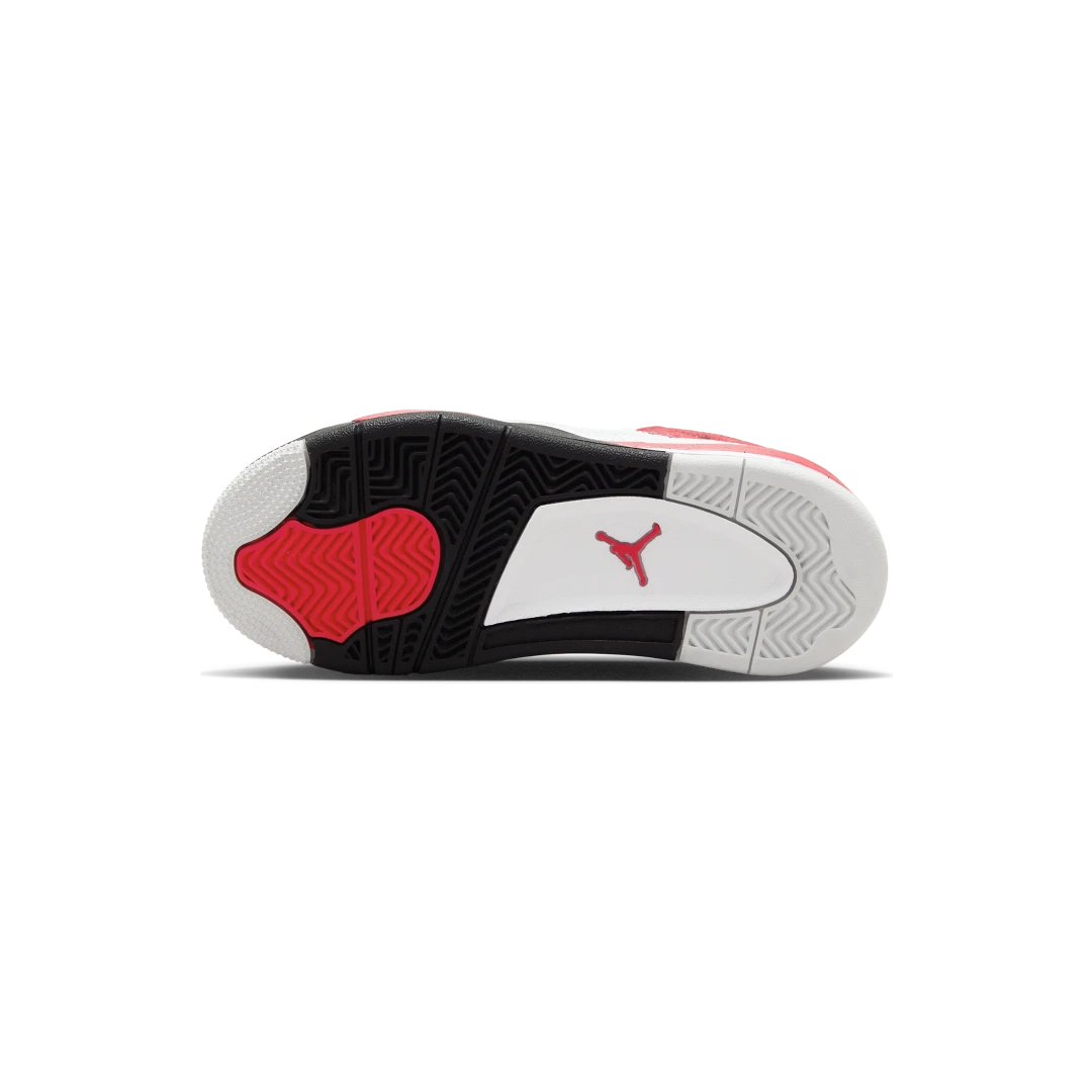 Air Jordan 4 Retro Red Cement (PS), White/Fire Red/Black/Neutral Grey (BQ7669-161)