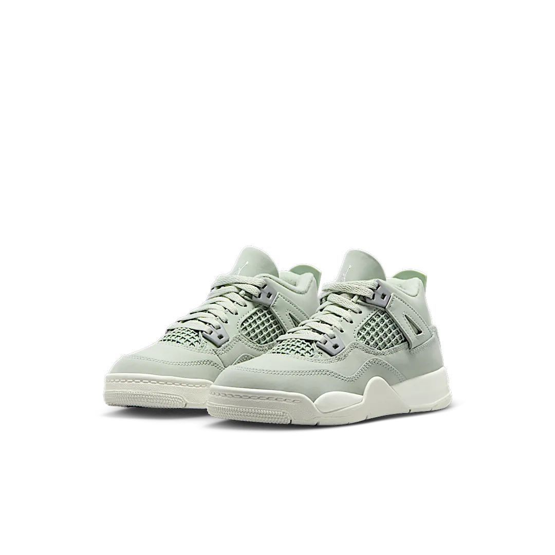 Air Jordan 4 Retro Seafoam Sail (PS), Seafoam/Sail/Metallic Silver (HV4385-003)