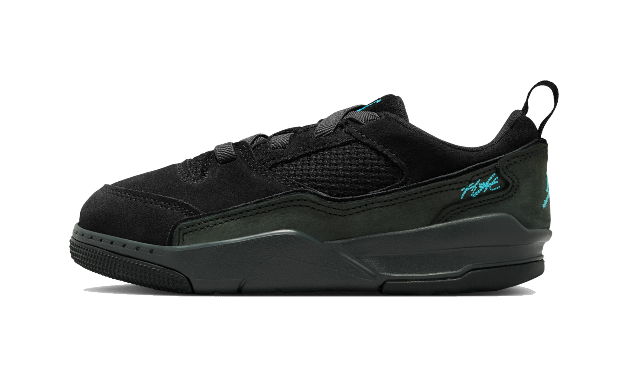 Air Jordan Flight Court Black Gamma Blue (PS)
