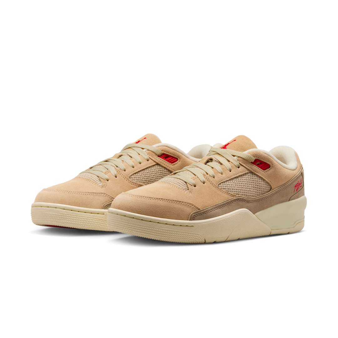 Air Jordan Flight Court Mushroom Desert Camo Fossil Fire Red