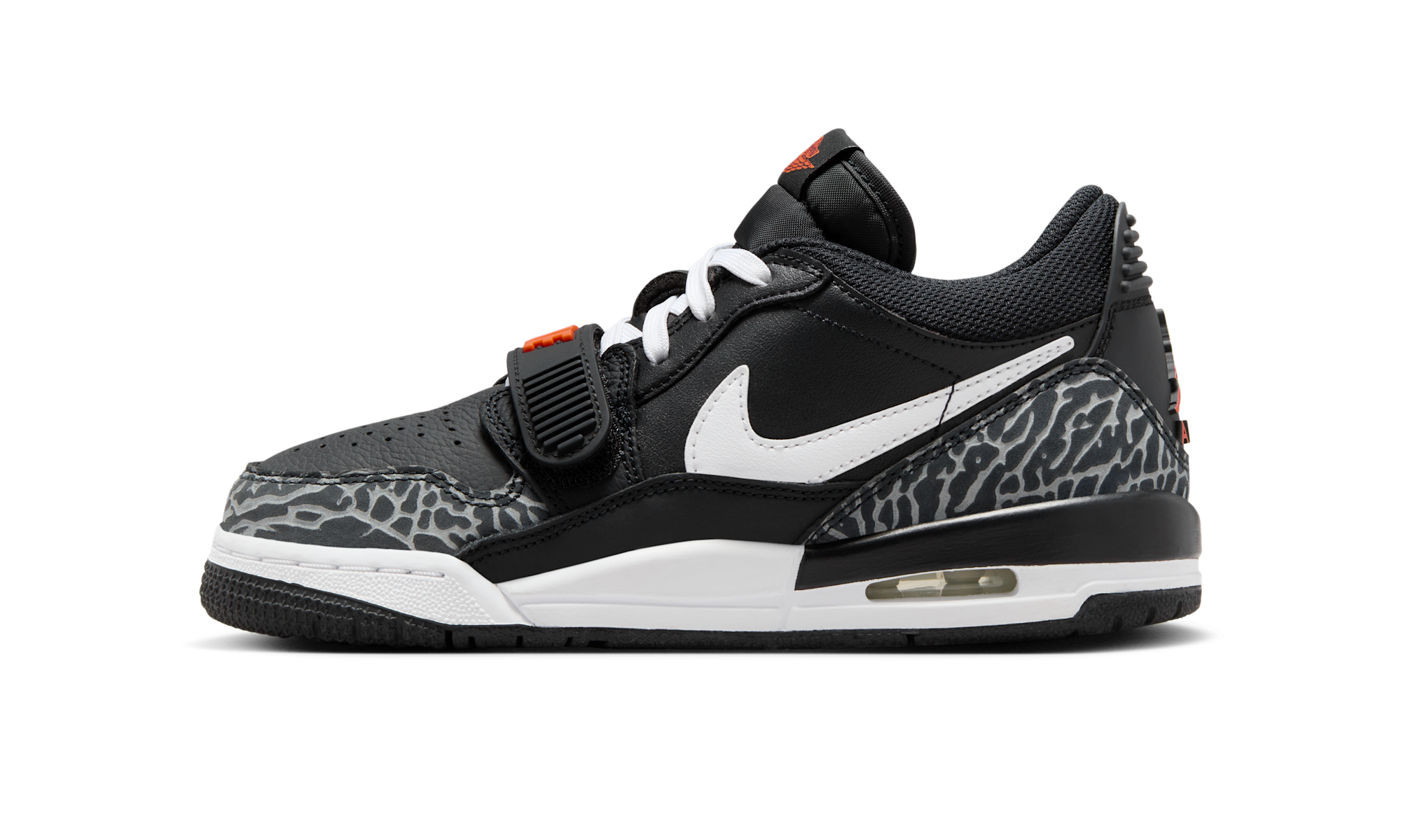Air Jordan Legacy 312 Low Black White Safety Orange